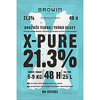 Турбо дрожжи Browin X-Pure 21.3% 48часов - 135г. 403103