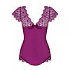 Боді еротичне Obsessive Moketta teddy purple S/M, фото 3