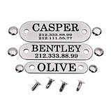 Адресник для собак Овал на заклепках із сталі в чотирьох розмірах (гравіювання під замовлення 3-7 днів, доставка Новою Поштою), фото 3