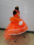 Гарний костюм лисички помаранчеве плаття Лисичка Білочка Мандаринка Апельсинка, фото 4