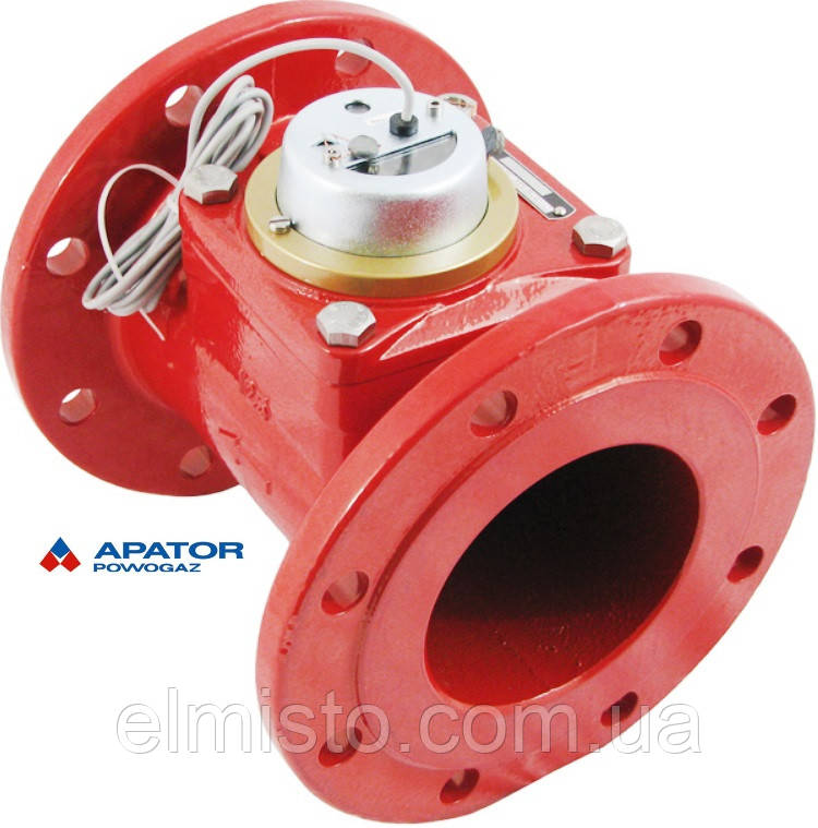 Водознімач Apator PoWoGaz MWN-130-125-NK (ГВ) з імпульсним виходом турбінний Ду-125 сухохід промисловий