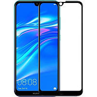 Защитное стекло для Huawei Y7 2019 на экран 5д HQ защитное стекло на телефон хуавей у7 2019 черное HQG