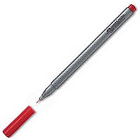 Ручка капілярна 0,4 мм Червона Faber-Castell Grip Finepen 151621