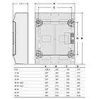 Розподільний щиток зовнішній з прозорою дверцятами, 72 мод. ABB Mistral41, фото 3