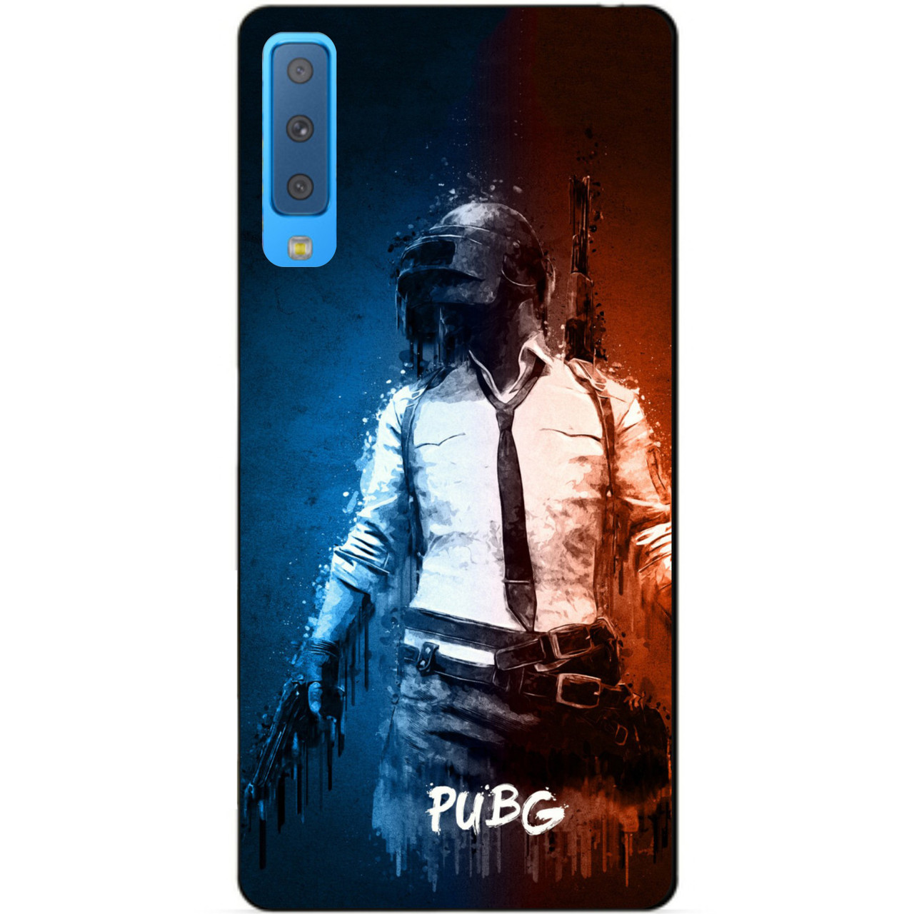 Силіконовий бампер чохол для Samsung A7 2018 Galaxy A750 з малюнком Fortnite