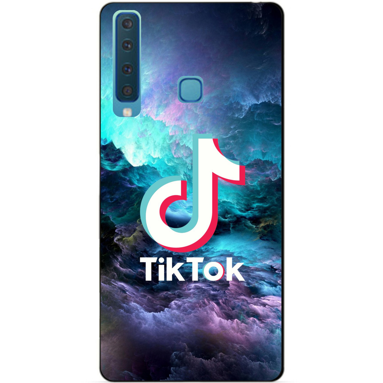 Силіконовий бампер чохол для Samsung A9 2018 з малюнком Tik Tok