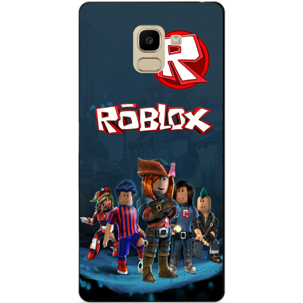 Силіконовий бампер чохол для Samsung J6 2018 с рисунком Roblox Роблокс