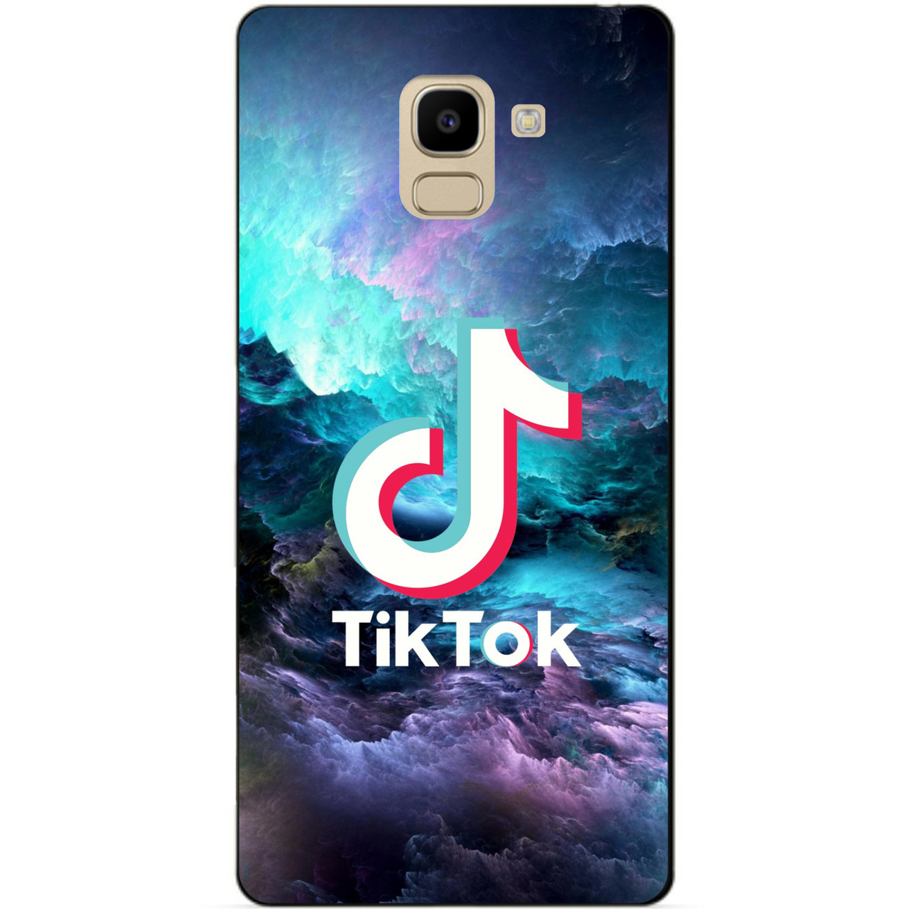 Силіконовий бампер чохол для Samsung J6 2018 с рисунком Tik Tok