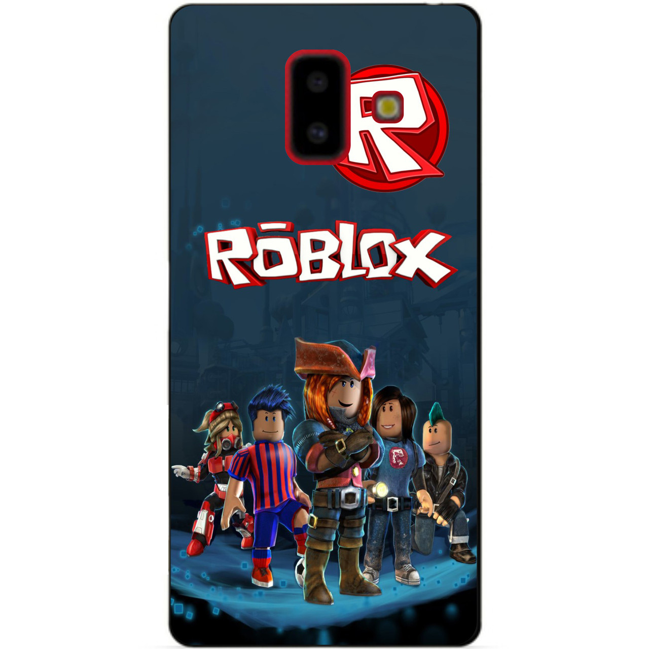 Силіконовий бампер чохол для Samsung J6 Plus с рисунком Roblox Роблокс