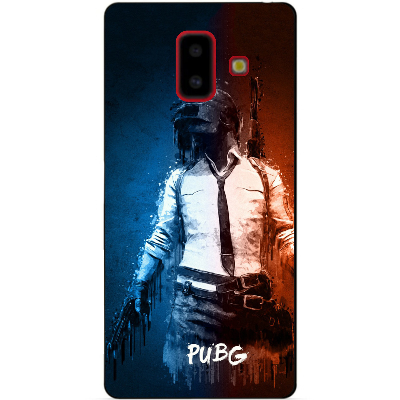 Силіконовий бампер чохол для Samsung J6 Plus с рисунком PUBG ПАБГ