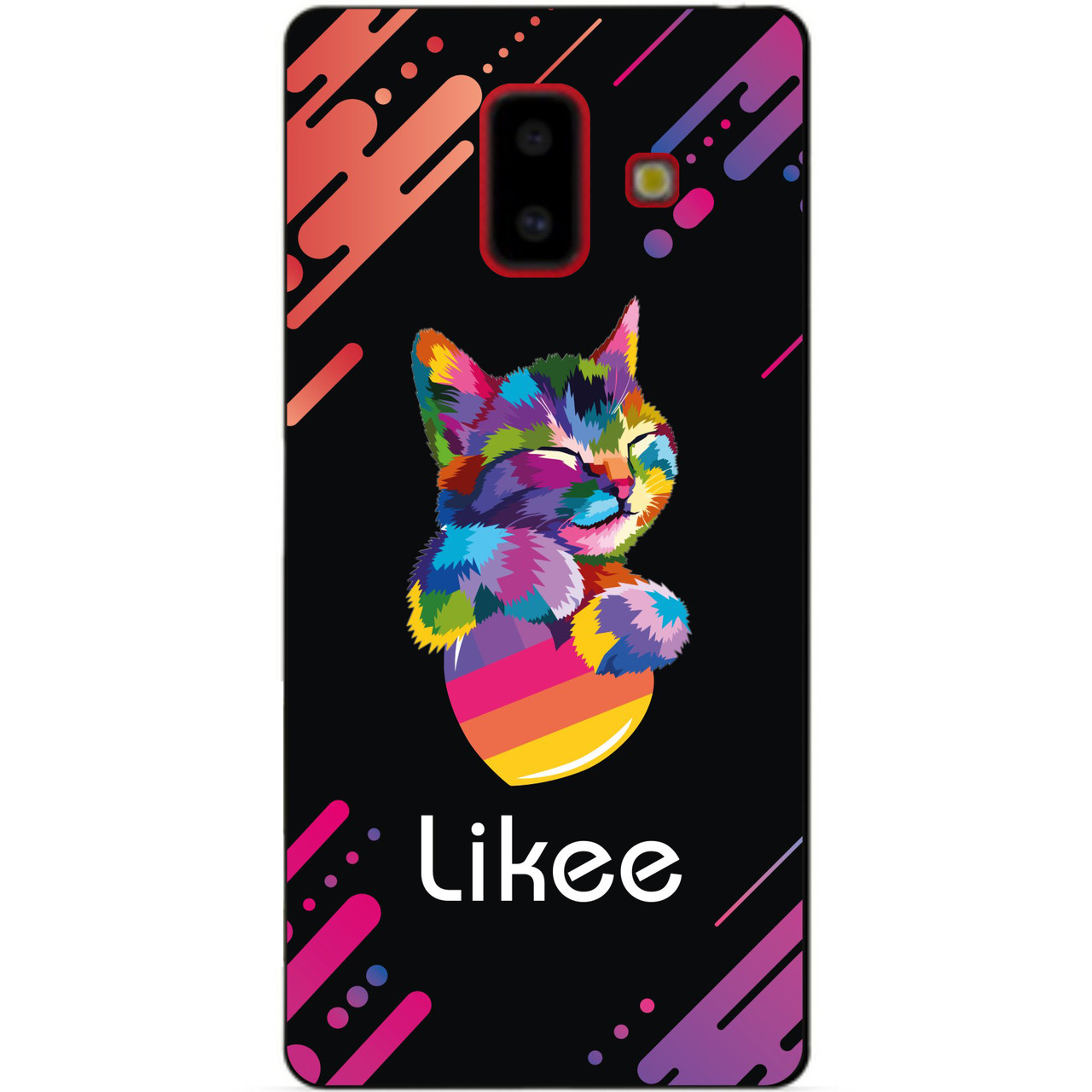 Силіконовий бампер чохол для Samsung J6 Plus с рисунком Likee