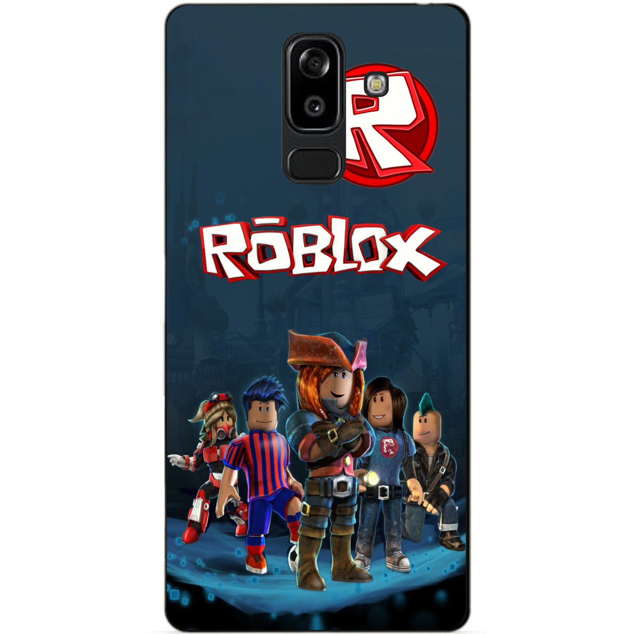 Силіконовий бампер чохол для Samsung J8 з малюнком Roblox
