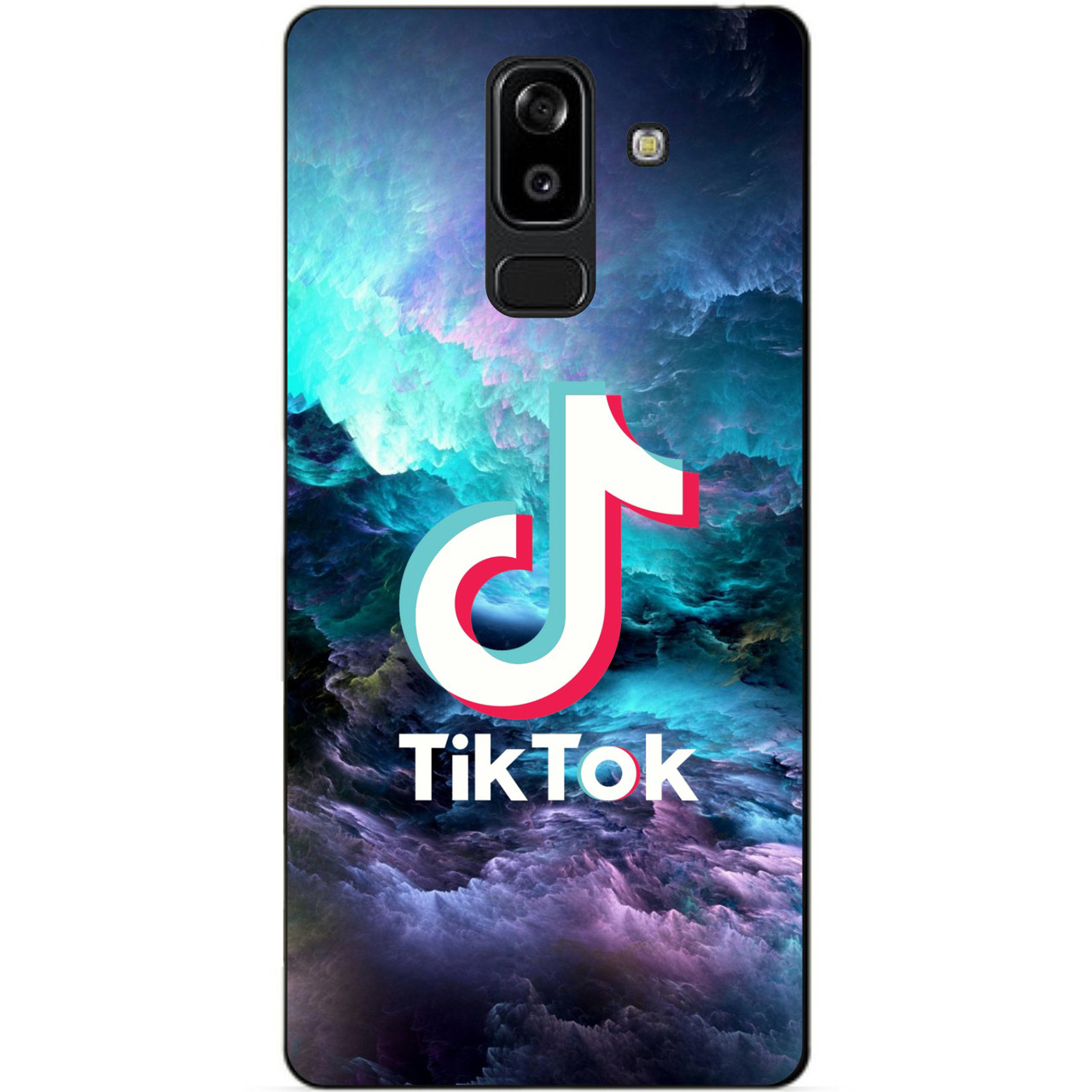 Силіконовий бампер чохол для Samsung J8 з малюнком Tik Tok