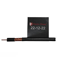 Телевізійний (коаксіальний) кабель RG-6U CCS 1,02 Cu чорний ПЕ