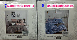 Двоспальна постільна білизна Сатин 180х220 Koloco, фото 3