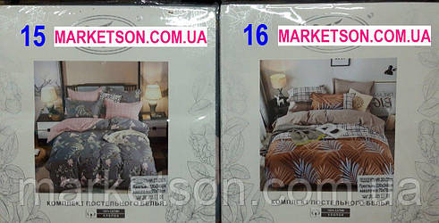 Двоспальна постільна білизна Сатин 180х220 Koloco, фото 1