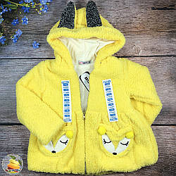 Дитяча шубка з вушками для дівчинки Розмір: 5,6,7,8 років (01240-1)