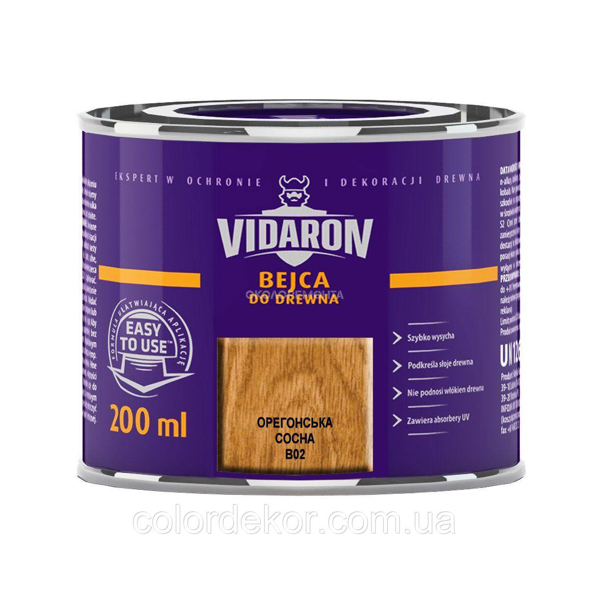 Морилка для дерева Vidaron BEJCA B02 орегонська сосна 200 мл