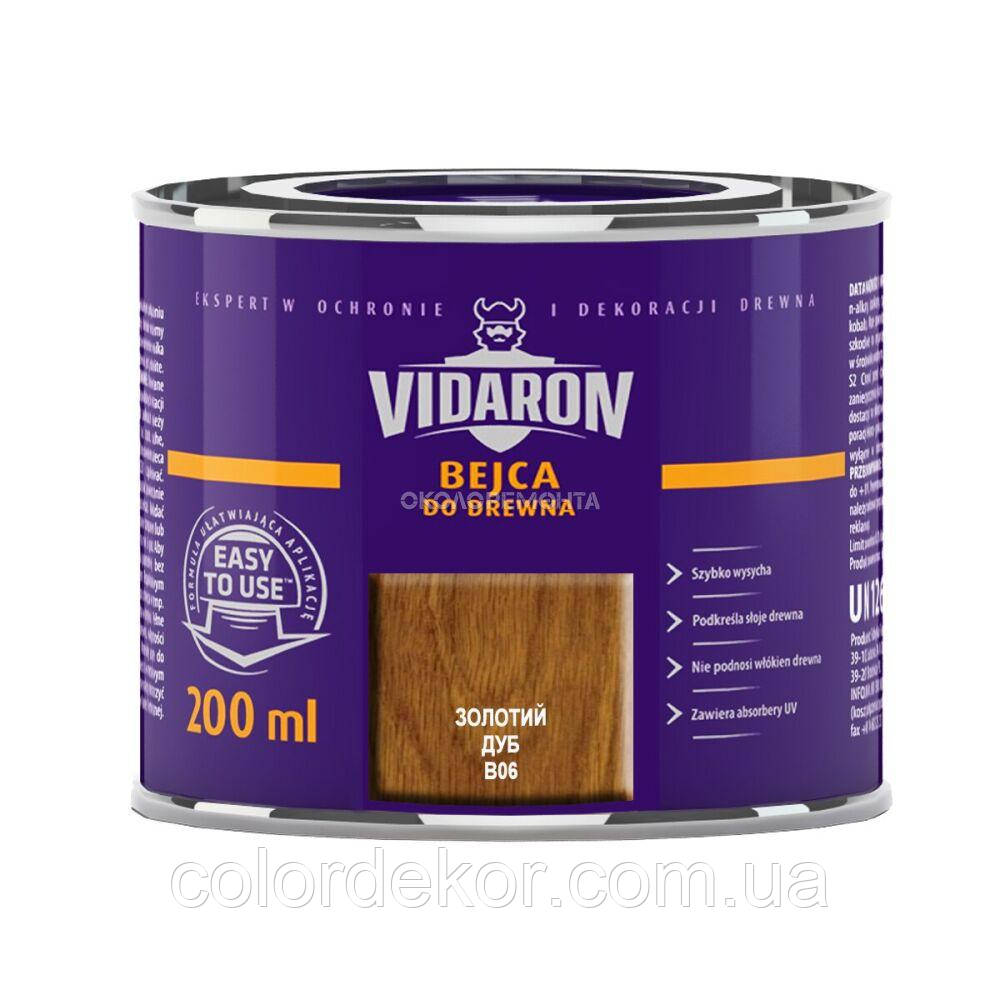Морилка для дерева Vidaron BEJCA B06 золотий дуб 200 мл