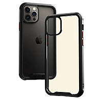 Протиударний бампер чохол Primolux Refraction Case для смартфона Apple iPhone 12 / iPhone 12 Pro - Black