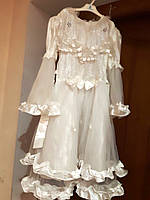 Біле ошатне карнавальне плаття Сніжинка Принцеса 110-116 см б/у