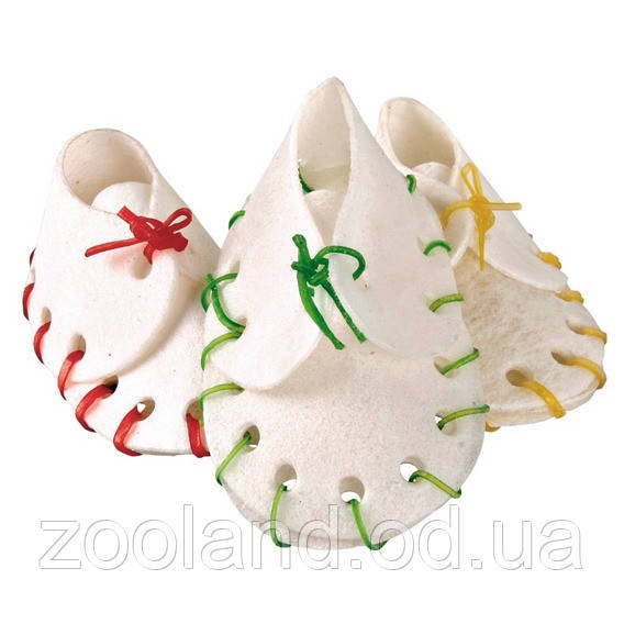 31447 Trixie Dog Snack Chewing Shoes башмак із сиром'ятної шкіри, 100 г/10 шт.