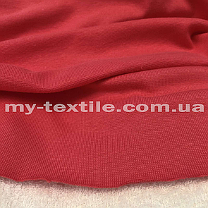 Рібана гладка трикотажна гумка ширина 180 см Кораловий