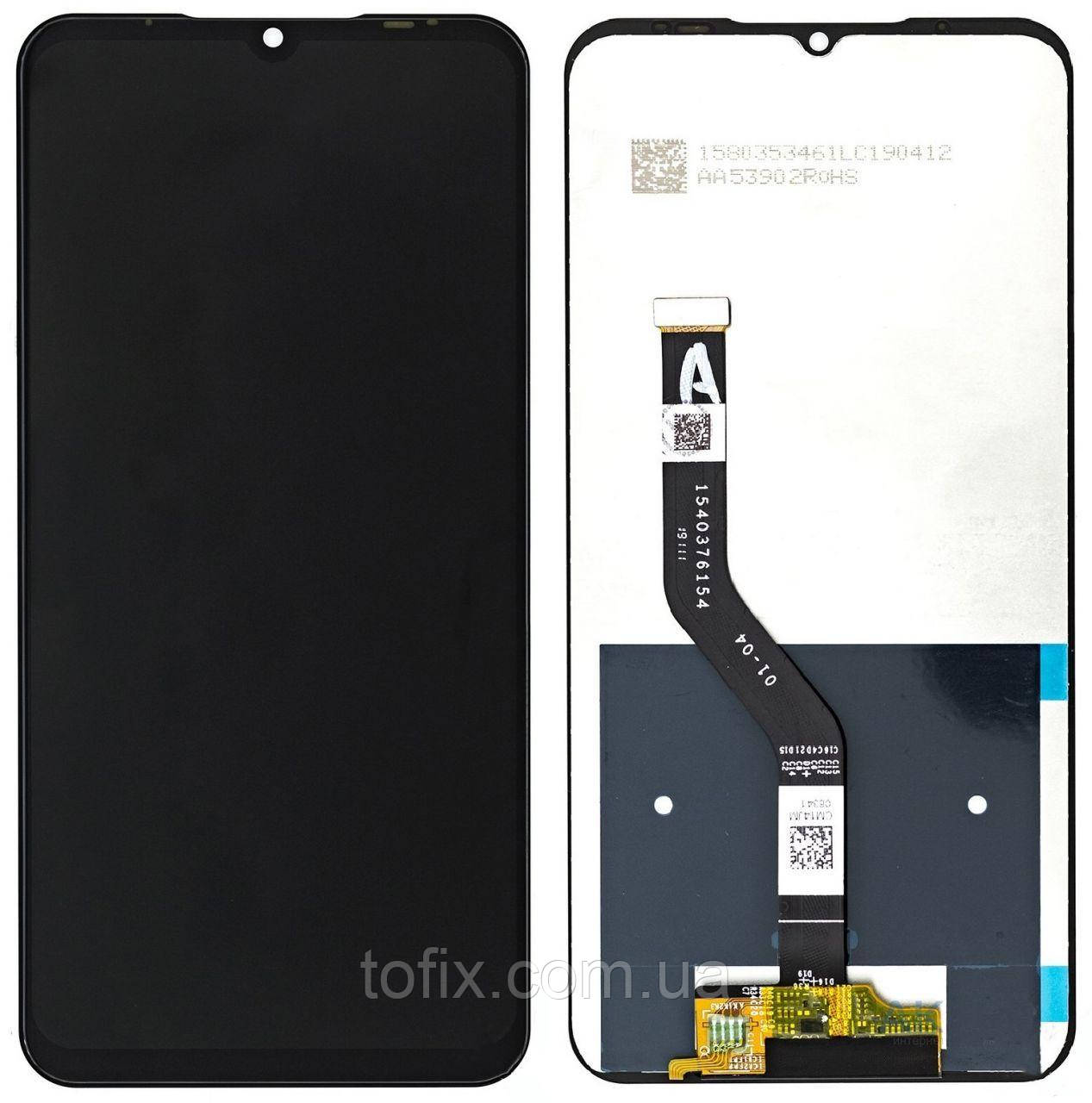 Дисплей для Meizu M9 Note, Meizu Note 9 (M923Q), модуль в зборі (екран і сенсор), чорний
