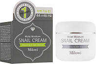 Увлажняющий крем для лица с муцином улитки Milowi Chok Chok Snail Watery Cream 60 мл (8809518823178)
