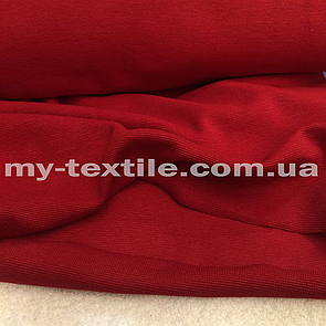 Рібана гладка трикотажна гумка ширина 180 см Червоний