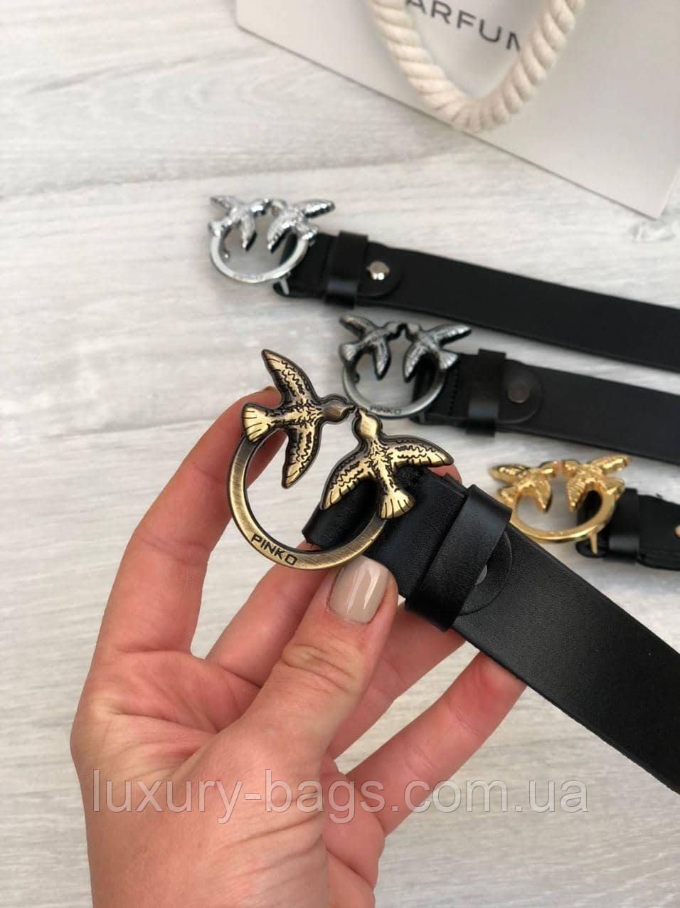 Жіночий шкіряний ремінь Pinko Пінко, фото 1