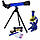 Набір дитячий — телескоп і мікроскоп 2 в 1. 16 предметів., фото 7