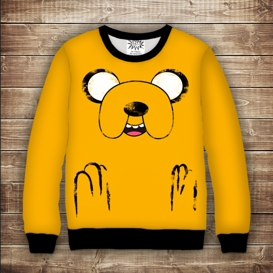 Світшот 3D Adventure time Jake/Свитшот Время приключений Джейк