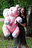 Великий слоник Дамбо рожевий,сірий, фото 2