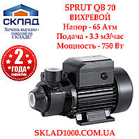 Напорный насос Sprut QB 70. Давление 6,5 Атм. 750 Вт, 3.3 м3/час.