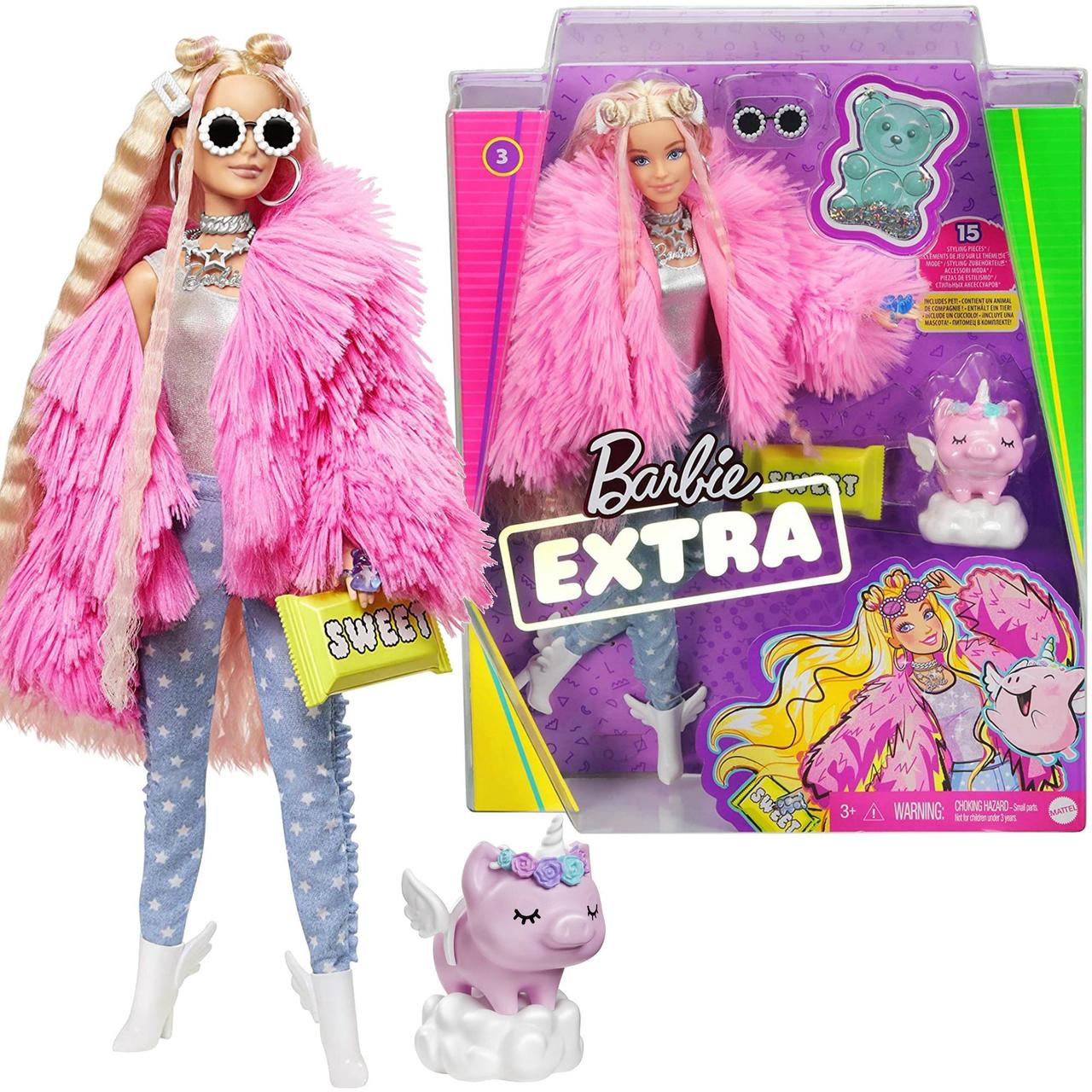 Лялька Барбі Екстра Стильна Модниця - Barbie Extra Style блондинка Mattel GRN28