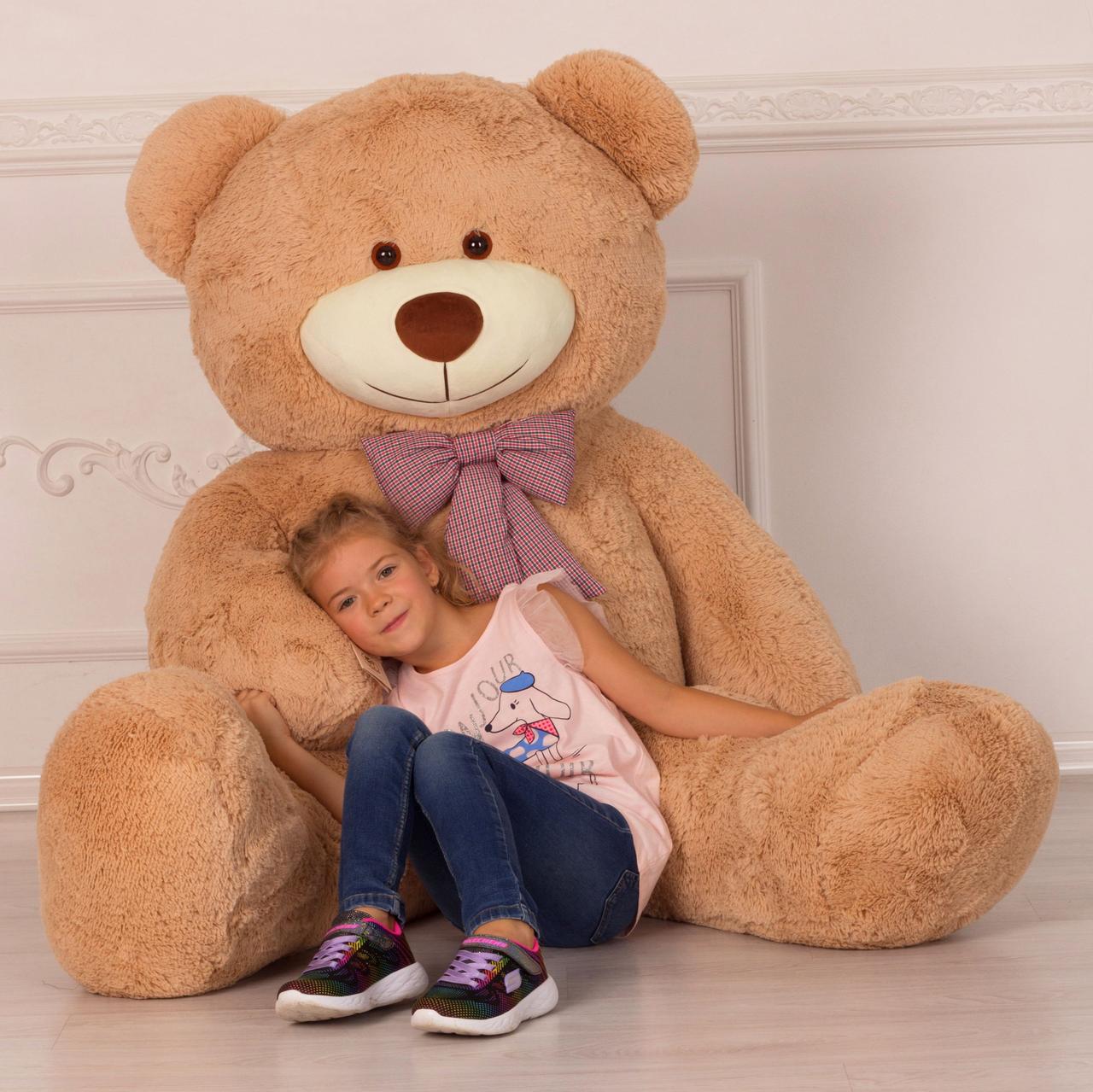 Плюшевий ведмедик Mister Medved Тедді 2 метри латте, фото 1