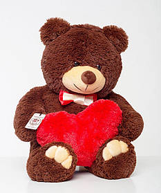 Плюшевий ведмедик з серцем Mister Medved Майк 85 см Бурий