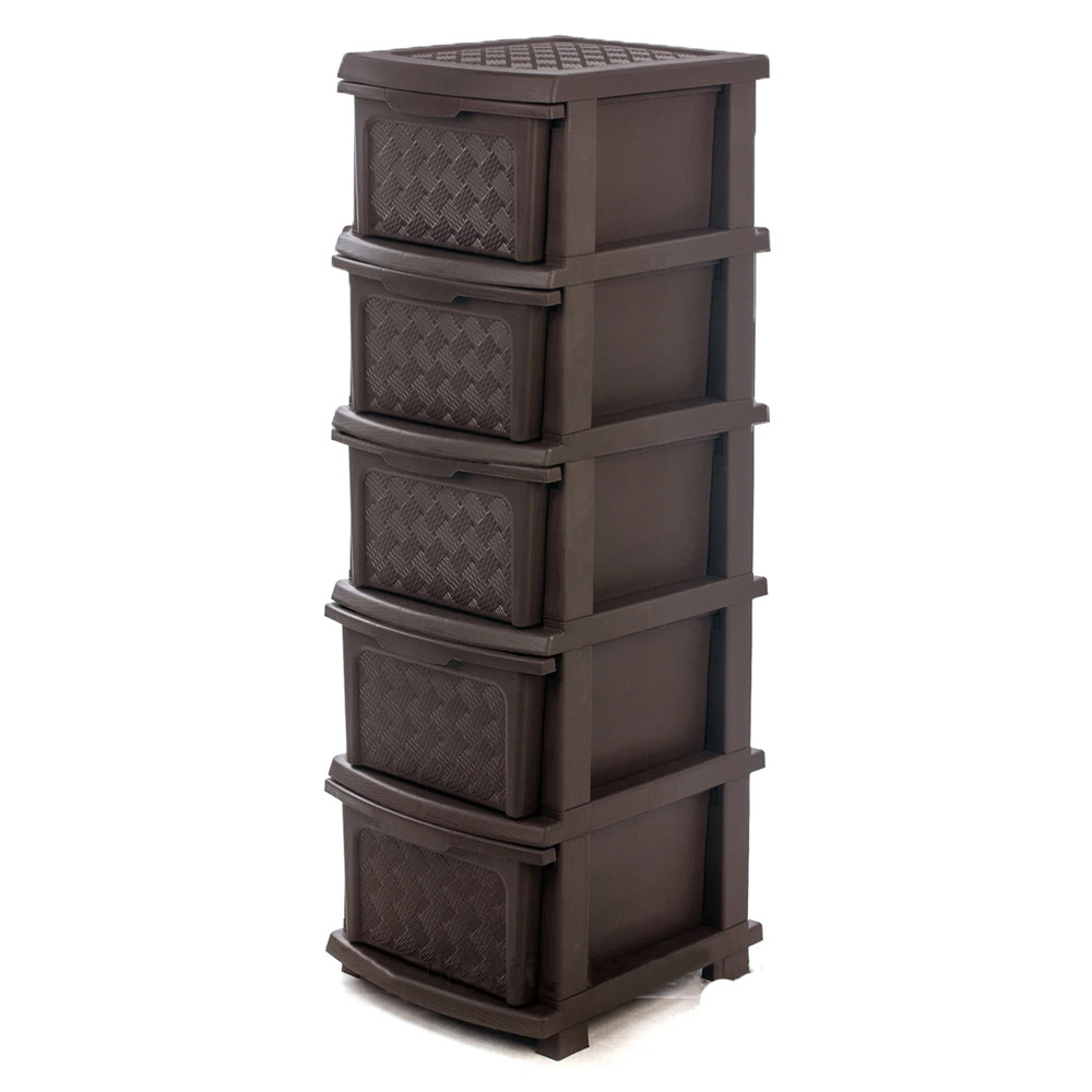 Комод Пластиковый R-Plastic "Компакт Плюс" 5 Ярусов 106*40*34 См ...