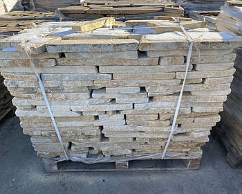 Піщаник "жовтий Ямпіль" 3 см (катаний) / камінь для доріжок