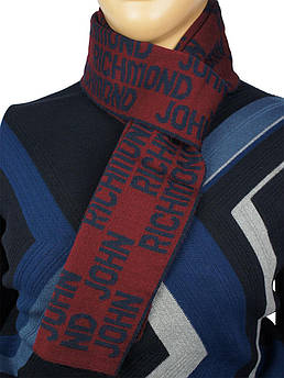 Двосторонній чоловічий шарф  R: 200 bordo