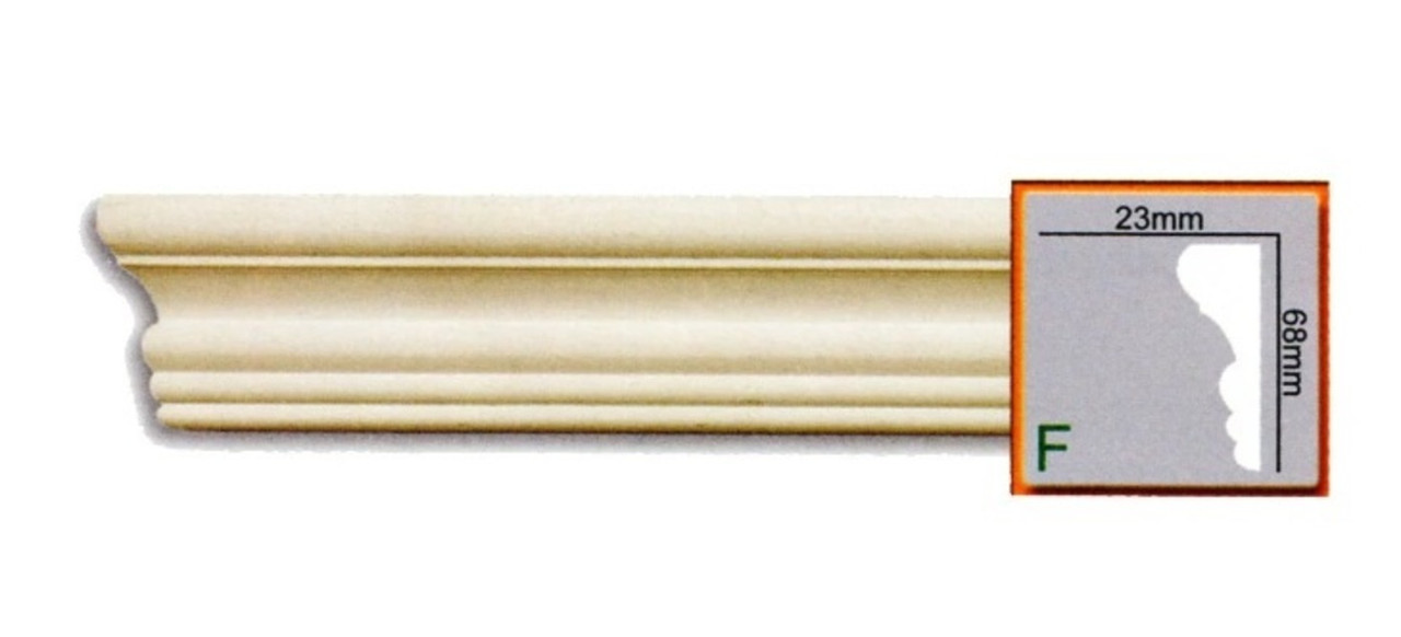 Молдинг Gaudi гнучкий CR3006F (68x23)мм