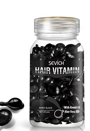 Вітаміни в капсулах Sevich для темного волосся (чорні) 30шт