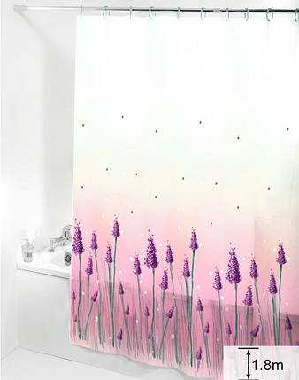 Шторка для ванної силіконова 180x180 см Lavender Cortina 81006, фото 1