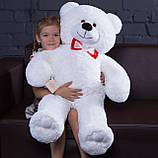 Плюшевий ведмедик Mister Medved Чарлі 110 см Білий, фото 2