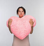 Плюшева іграшка Mister Medved Подушка-сердце Рожева 75 см, фото 2