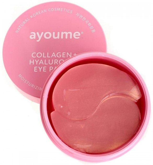 Патчі для очей з колагеном від зморшок і сухості Ayoume Collagen + Hyaluronic Eye Patch 60 шт (8809239804166), фото 1