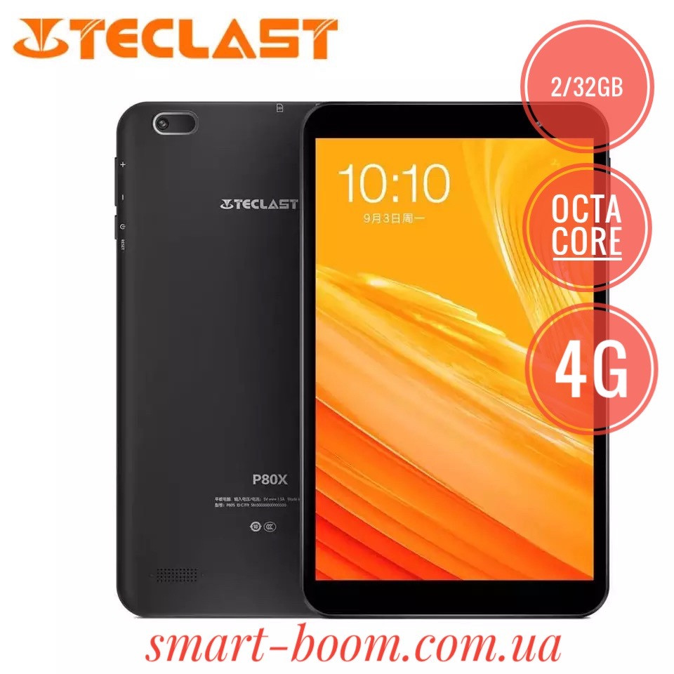 Планшет Teclast P80X Black 8" IPS 2/32Gb 4G LTE 4200mAh Octa Core - фото 1 - id-p1309304495