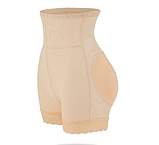 Високі труси пушап, корекція в 3 напрямках: живіт, талія, сідниці бежеві, фото 2