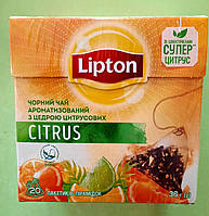 Чай Lipton Citrus 20 пирамидок черный